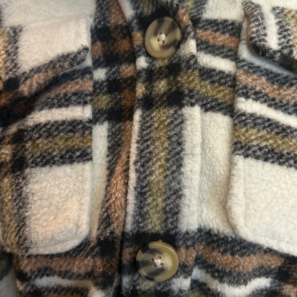 Zara Women’s Flannel Plaid Cropped Jacket Size 10 US XSmall - Picture 10 of 10